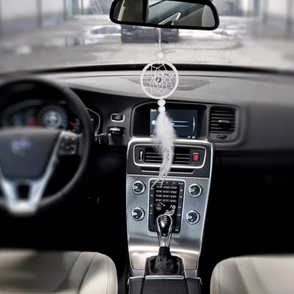 Lace Sunflower Dreamcatcher Home Decor with Feathers