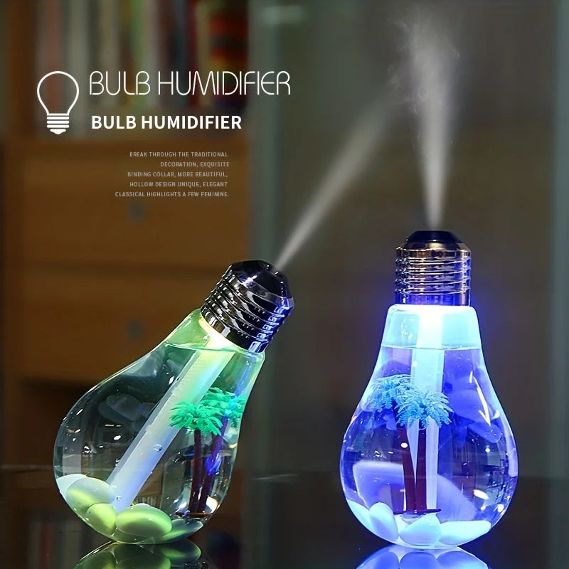Humidifier with Bulb Design for Home Decor