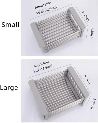 Retractable Stainless Steel Sink Rack