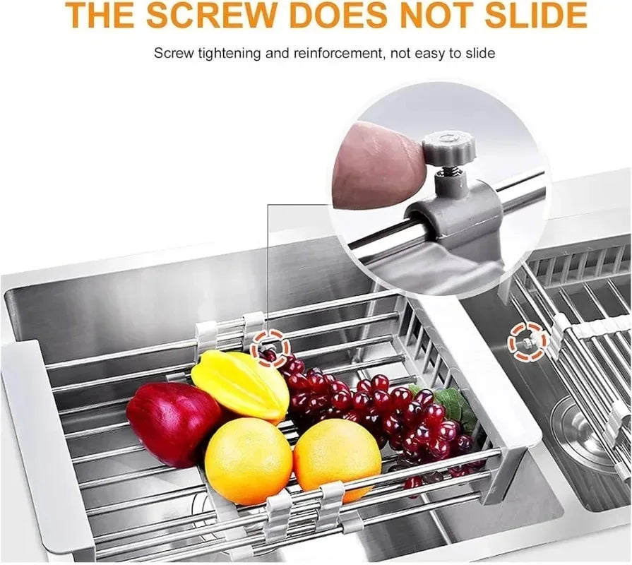 Retractable Stainless Steel Sink Rack