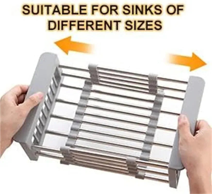 Retractable Stainless Steel Sink Rack