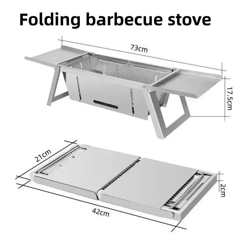 Compact Outdoor Charcoal Grill
