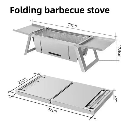 Compact Outdoor Charcoal Grill