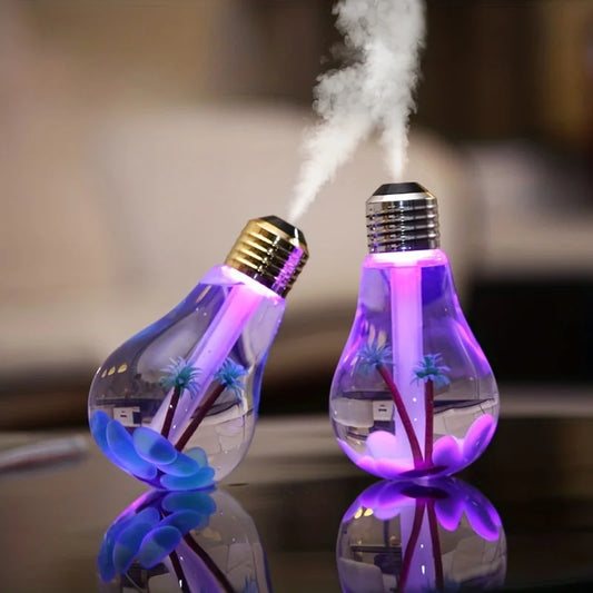Humidifier with Bulb Design for Home Decor