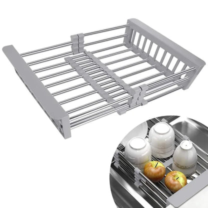 Retractable Stainless Steel Sink Rack