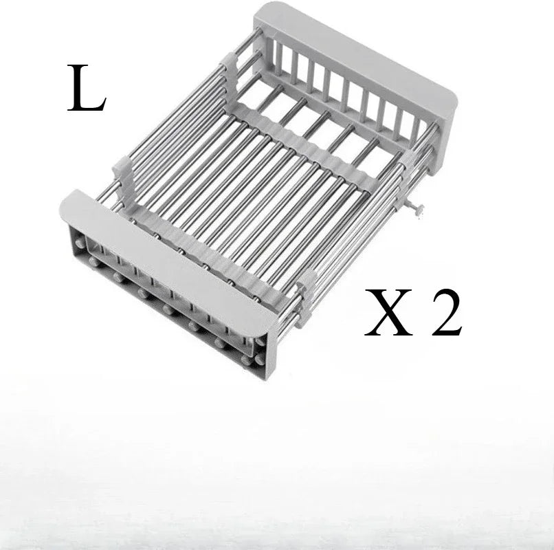 Retractable Stainless Steel Sink Rack