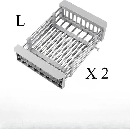 Retractable Stainless Steel Sink Rack