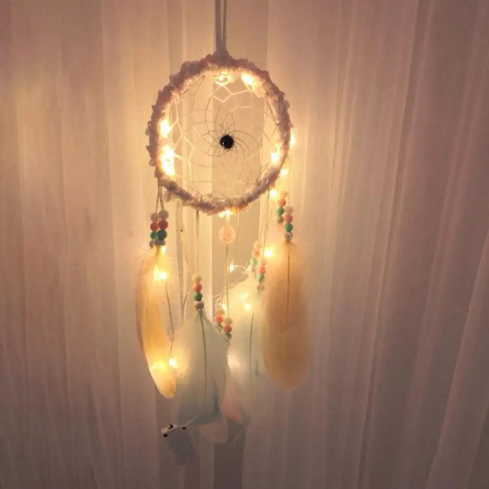 Lace Sunflower Dreamcatcher Home Decor with Feathers