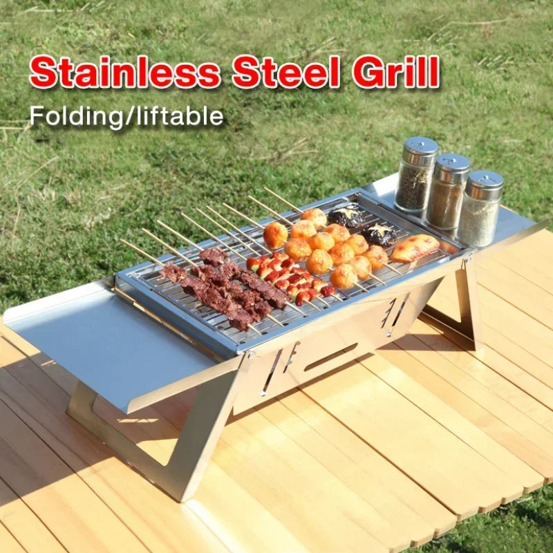 Compact Outdoor Charcoal Grill