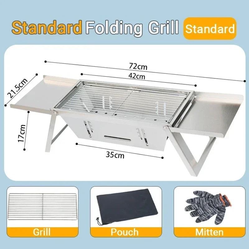Compact Outdoor Charcoal Grill