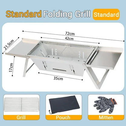 Compact Outdoor Charcoal Grill