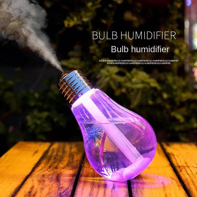 Humidifier with Bulb Design for Home Decor