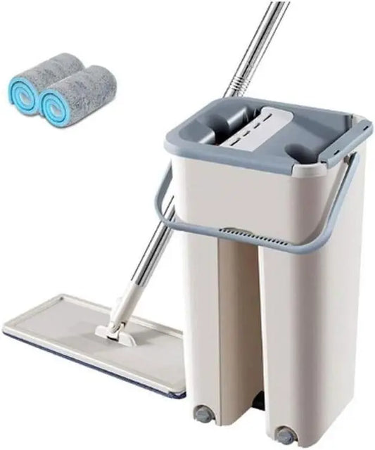Hands-Free Flat Mop & Bucket Set