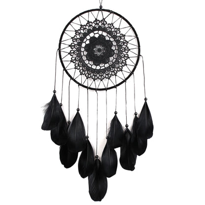 Lace Sunflower Dreamcatcher Home Decor with Feathers