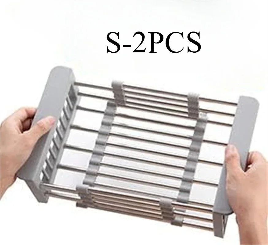 Retractable Stainless Steel Sink Rack