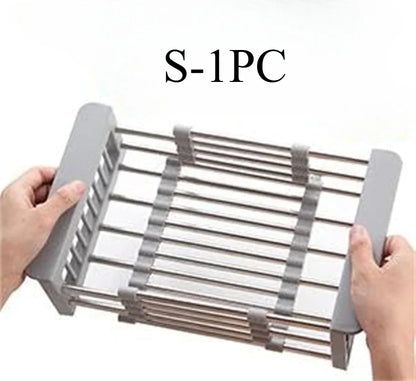 Retractable Stainless Steel Sink Rack