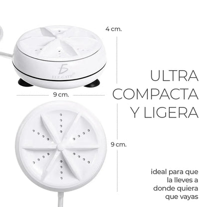 2 in 1 Mini Ultrasonic Washer & Cleaner